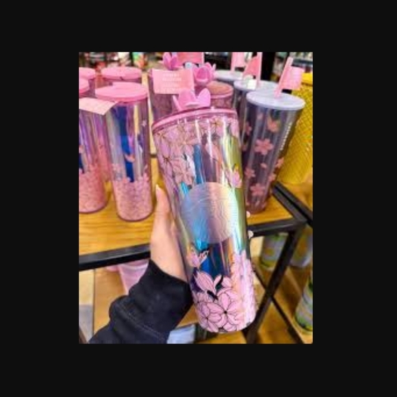 Starbucks Pink Floral Tumbler